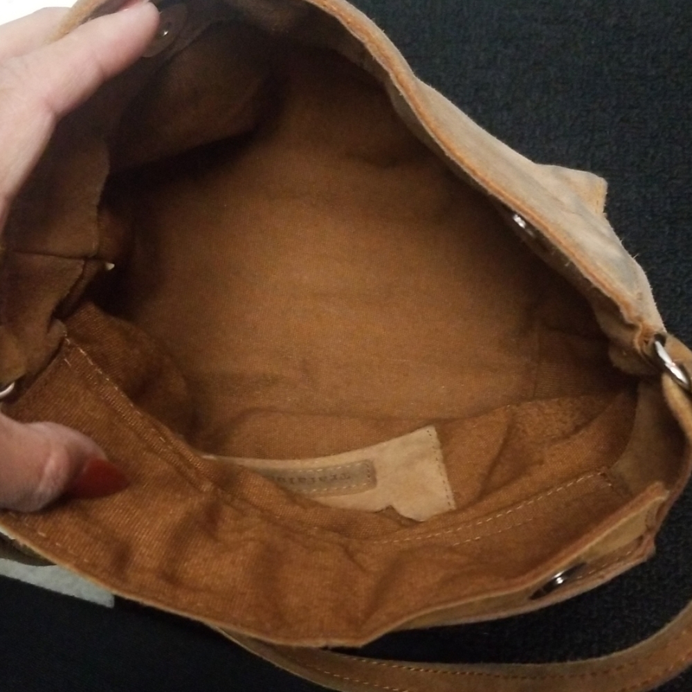 Zara suede leather fringe crossbody bag Trafaluc - Picture 4 of 7